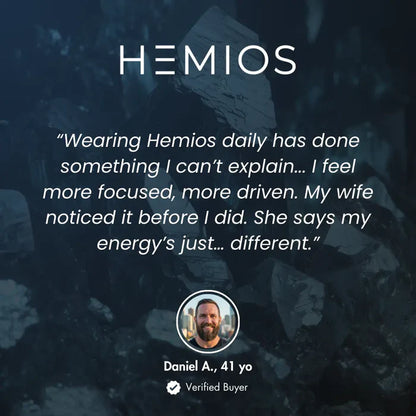 HEMYRO™ — L’ORIGINEL  Bracelet en Hématite