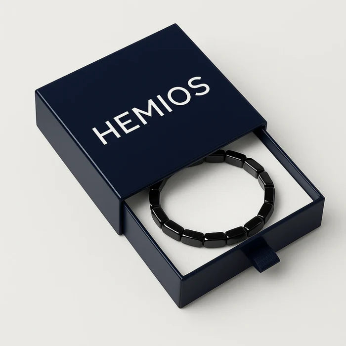 HEMYRO™ — L’ORIGINEL  Bracelet en Hématite